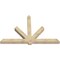 Ekena Millwork Kennewick Rough Sawn Timber Gable Bracket, Douglas Fir, 96"W x 64"H x 6"D x 6"F, 16/12 Pitch GBW096X64X0606KEN00RDF - alternate 3